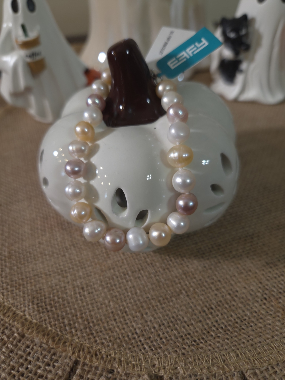 NWT Effy Multicolor Freshwater Pearl Bracelet Size 7"